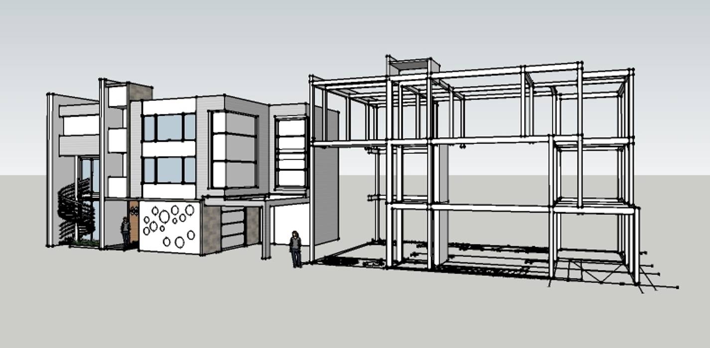 建築作品, 台中室內設計-築采設計 : 現代 by 台中室內設計-築采設計 , 現代風