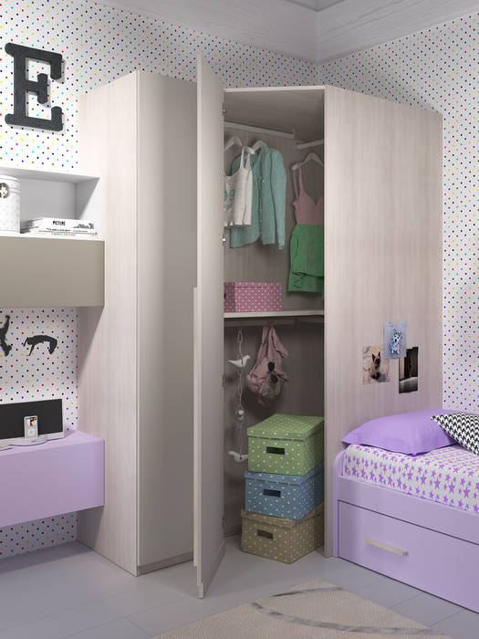 Catalogo "STORIE" IMA Mobili, Nespoli 3d Nespoli 3d Modern Kid's Room Wardrobes & closets