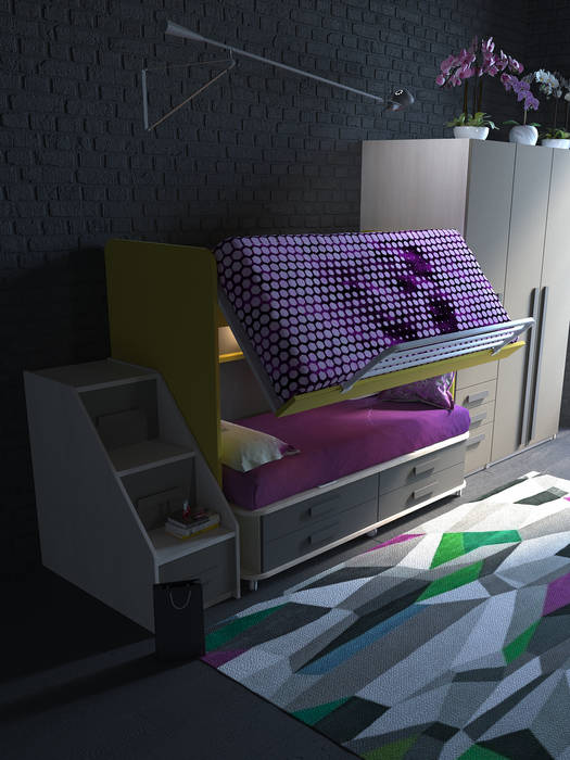 Catalogo "STORIE" IMA Mobili, Nespoli 3d Nespoli 3d Modern nursery/kids room Wardrobes & closets