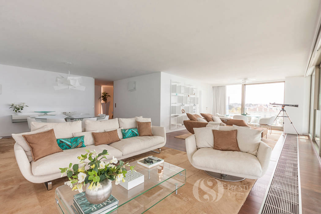 Espaços: sala de estar salas de estar clássicas por my studio home