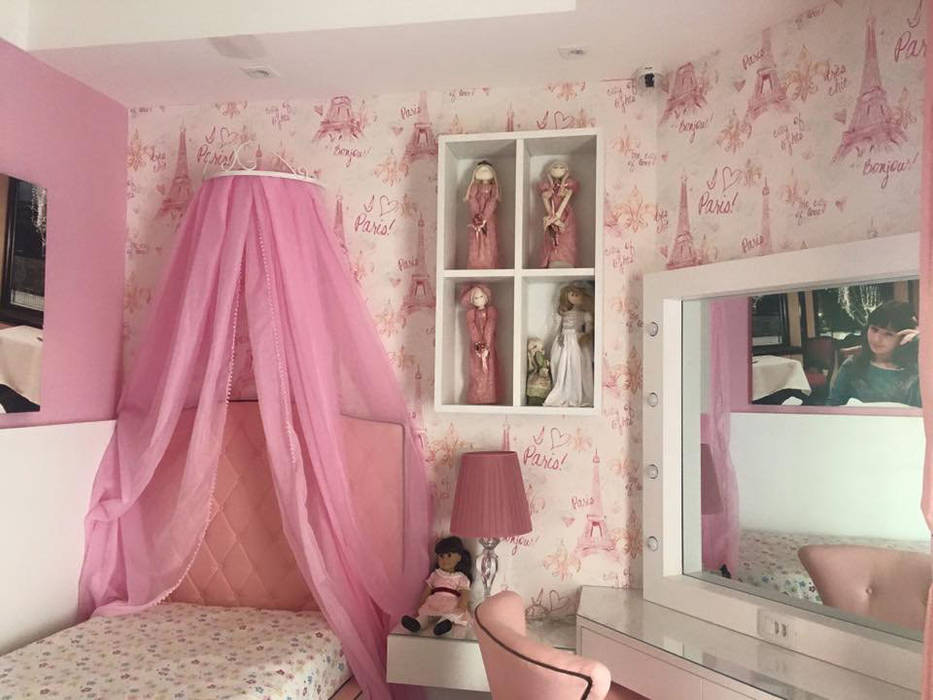 Três mundos em um só família Marchi, ALB Interiores ALB Interiores Girls Bedroom