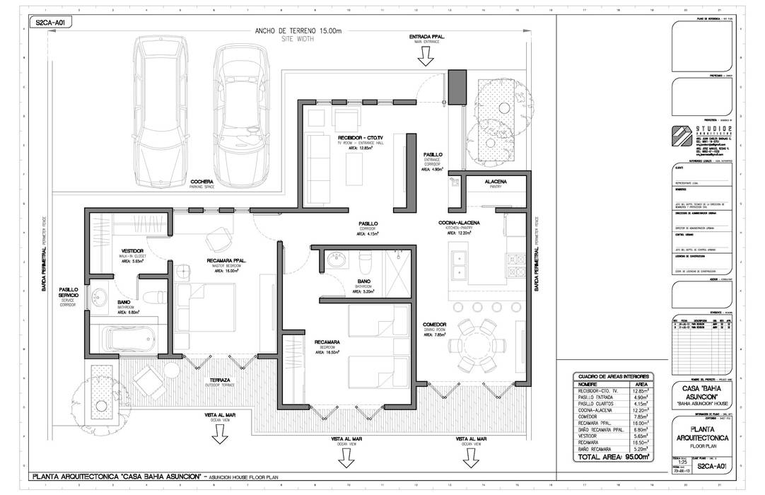 Casa Asuncion, STUDIO2 arquitectos STUDIO2 arquitectos منزل ريفي