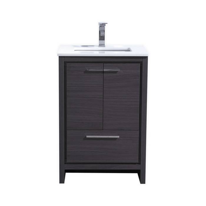 DOLCE - 24″ - GRAY OAK - SKU: AD624WB KubeBath Modern bathroom Storage