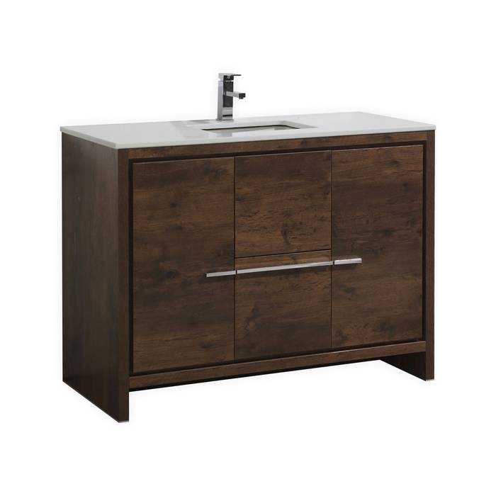 DOLCE FREESTANDING BATHROOM VANITY, KubeBath KubeBath Casas de banho modernas Arrumação