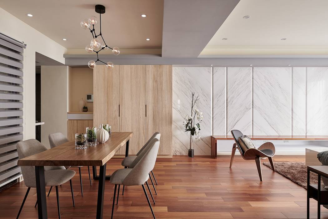 旅途 走在潮流的飯店風 / 時尚輕旅行, 趙玲室內設計 趙玲室內設計 Dinding & Lantai Modern