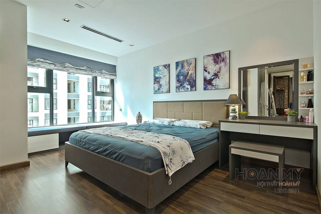 Giường phòng ngủ cao cấp hiện đại Thương hiệu Nội Thất Hoàn Mỹ Phòng ngủ phong cách hiện đại