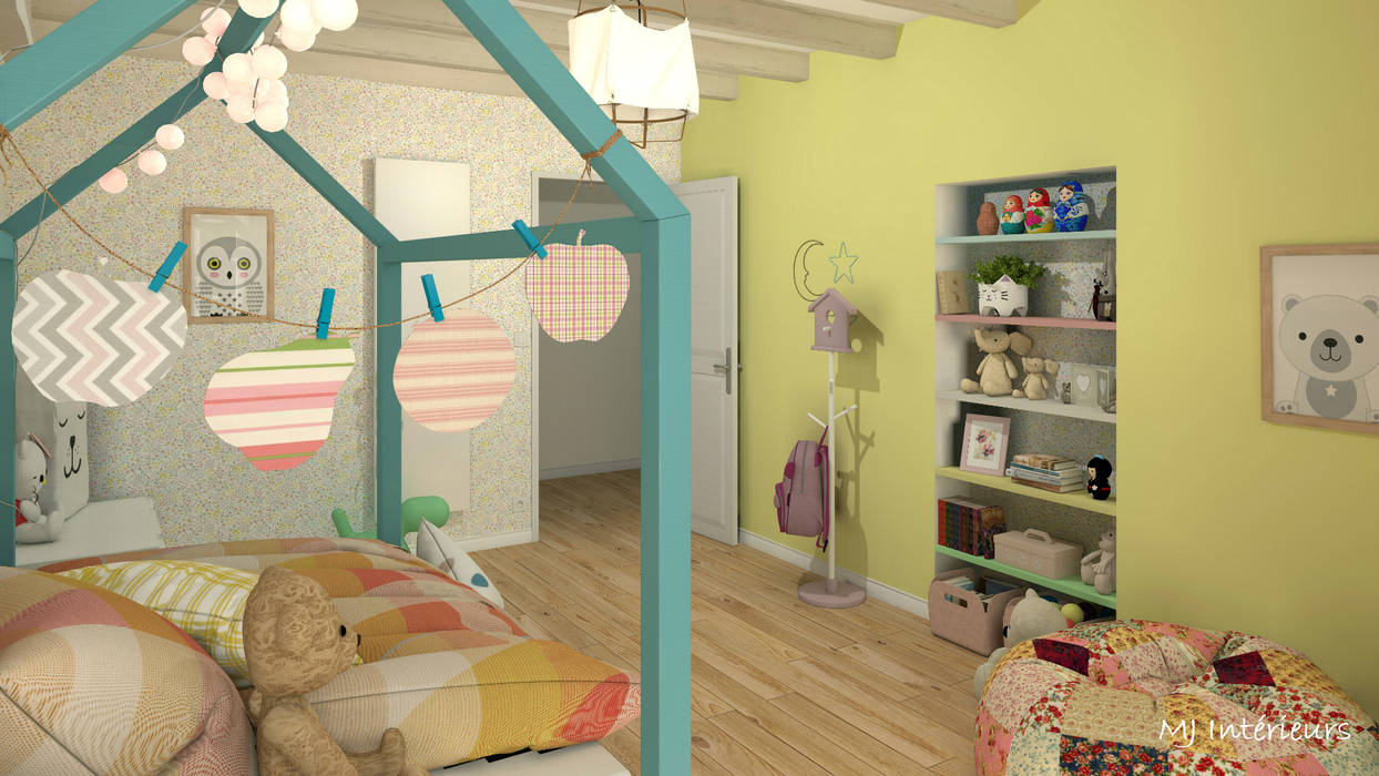 Home-staging d'une maison charentaise, MJ Intérieurs MJ Intérieurs Habitaciones para niñas