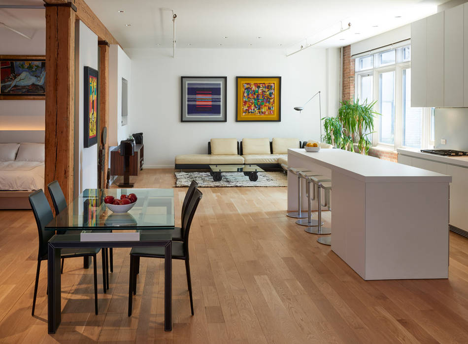 Soho Loft, KUBE architecture KUBE architecture Livings modernos: Ideas, imágenes y decoración