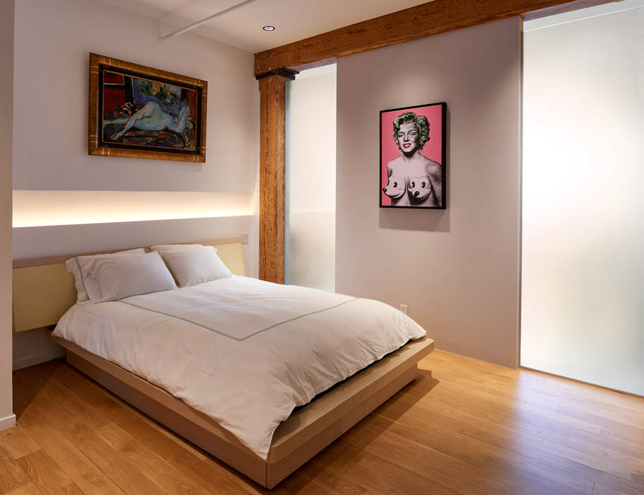 Soho Loft, KUBE architecture KUBE architecture Modern style bedroom