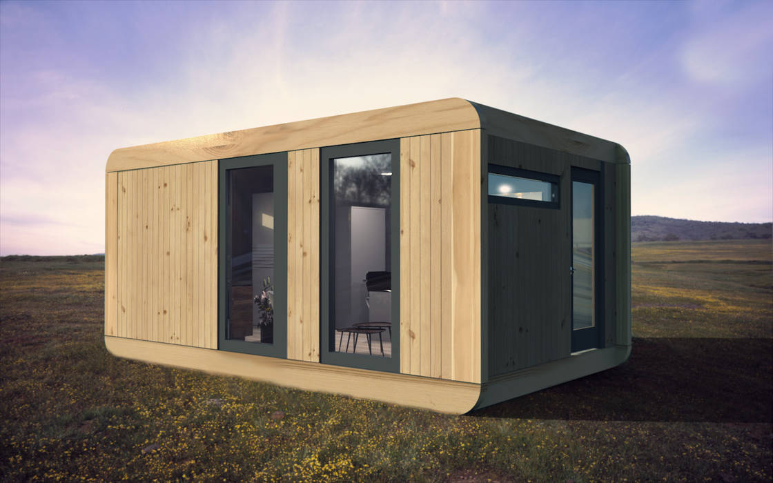 Office CUBE , CUBE Homes CUBE Homes Bedrijfsruimten Hout Hout Kantoor- & winkelruimten