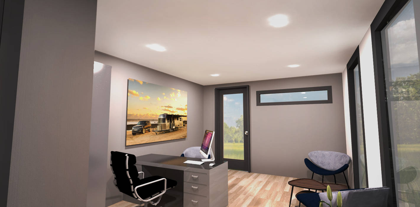 Office CUBE , CUBE Homes CUBE Homes Powierzchnie handlowe Przestrzenie biurowe i magazynowe