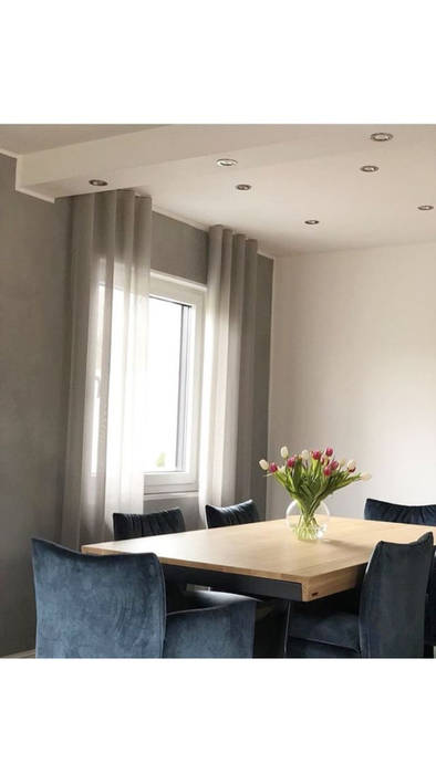 Feststehende Gardinen Mit Deckenschienen Klassische Esszimmer Von Traumreich Mehr Als Raumausstattung Klassisch Homify
