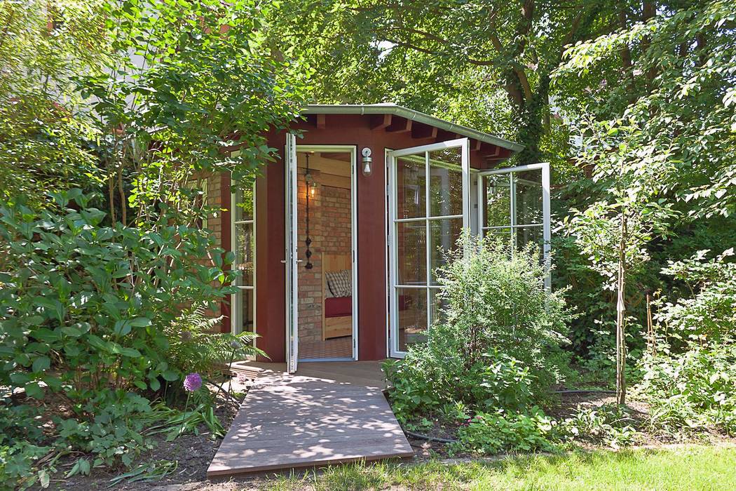 Gartenpavillon, Lena Klanten Architektin Lena Klanten Architektin Garden Shed لکڑی Wood effect