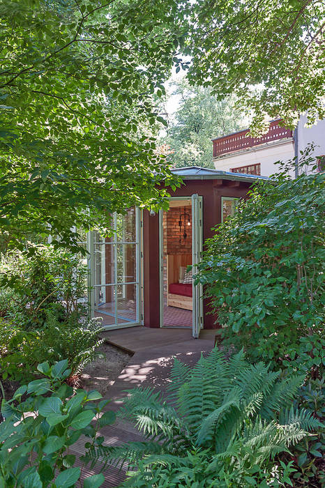 Gartenpavillon, Lena Klanten Architektin Lena Klanten Architektin Garden Shed Wood Wood effect