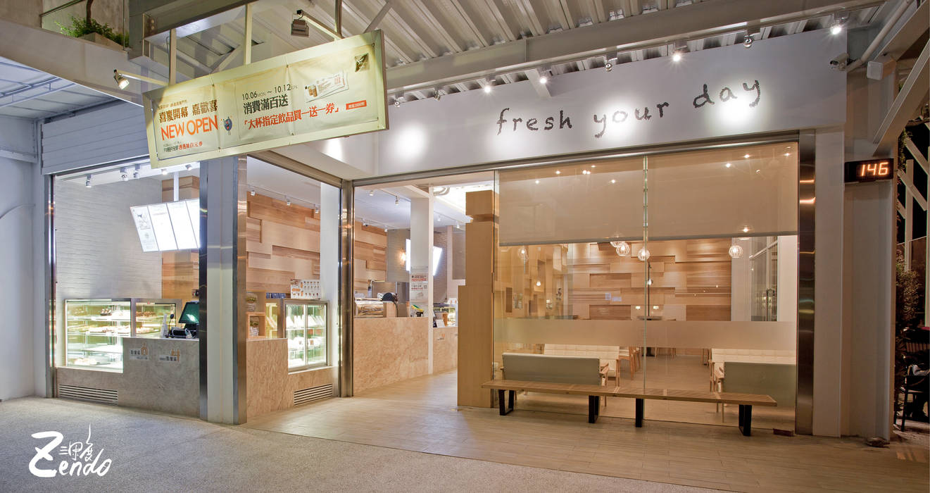 金礦咖啡︱興業店, Zendo 深度空間設計 Zendo 深度空間設計 Commercial spaces Gastronomy