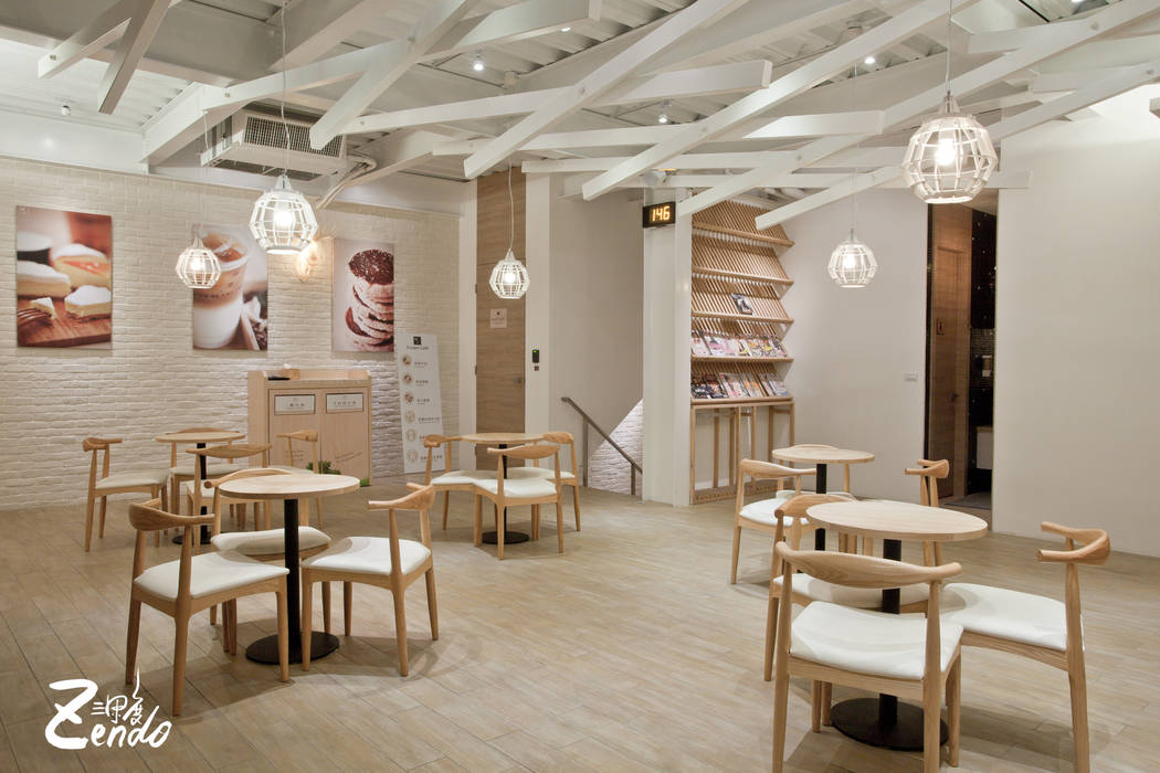 金礦咖啡︱興業店, Zendo 深度空間設計 Zendo 深度空間設計 Espacios comerciales Restaurantes