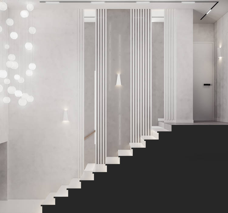 Дизайн-проект квартиры на ЮБК, НОВАКРЫМ НОВАКРЫМ Лестницы