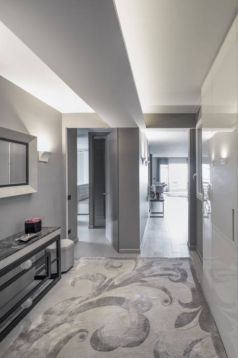 Hall Taty House studiodonizelli Ingresso, Corridoio & Scale in stile moderno