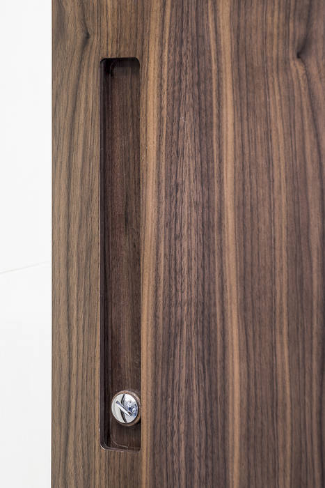 Dettaglio Wood Box studiodonizelli Pareti & Pavimenti in stile moderno Legno Effetto legno Rivestimenti pareti & Pavimenti