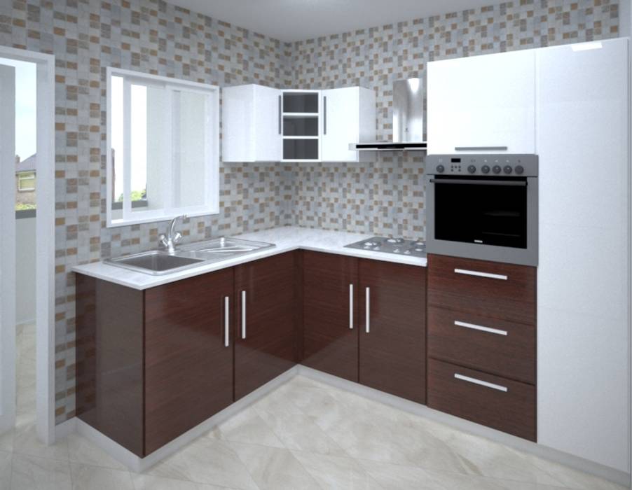 U-shaped modular kitchen design vinra interiors kitchen units plywood