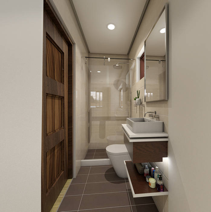 Brand new 2 storey house - Bathroom homify Modern Bedroom