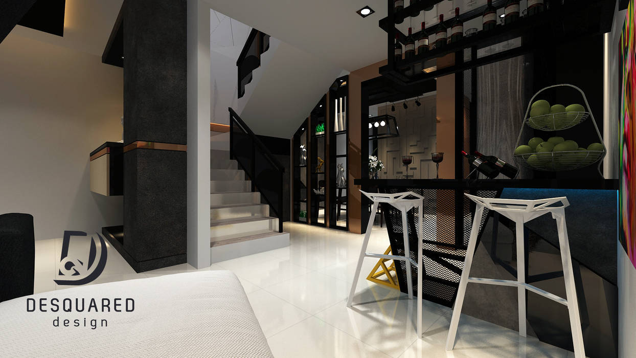 Proposed Interior Design for 2-Storey Terrace House, Desquared Design Desquared Design ห้องเก็บไวน์