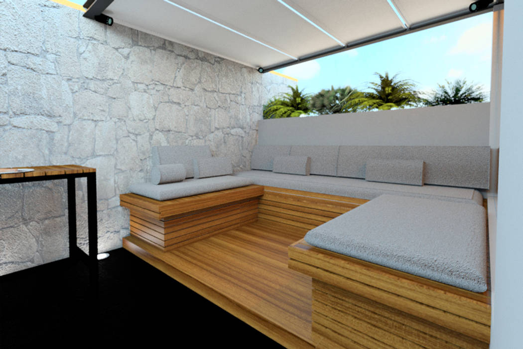 Vista Roofgarden homify Balcones y terrazas modernos