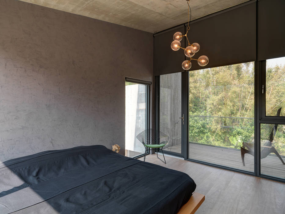 關西杜宅, 形構設計 Morpho-Design 形構設計 Morpho-Design Modern style bedroom
