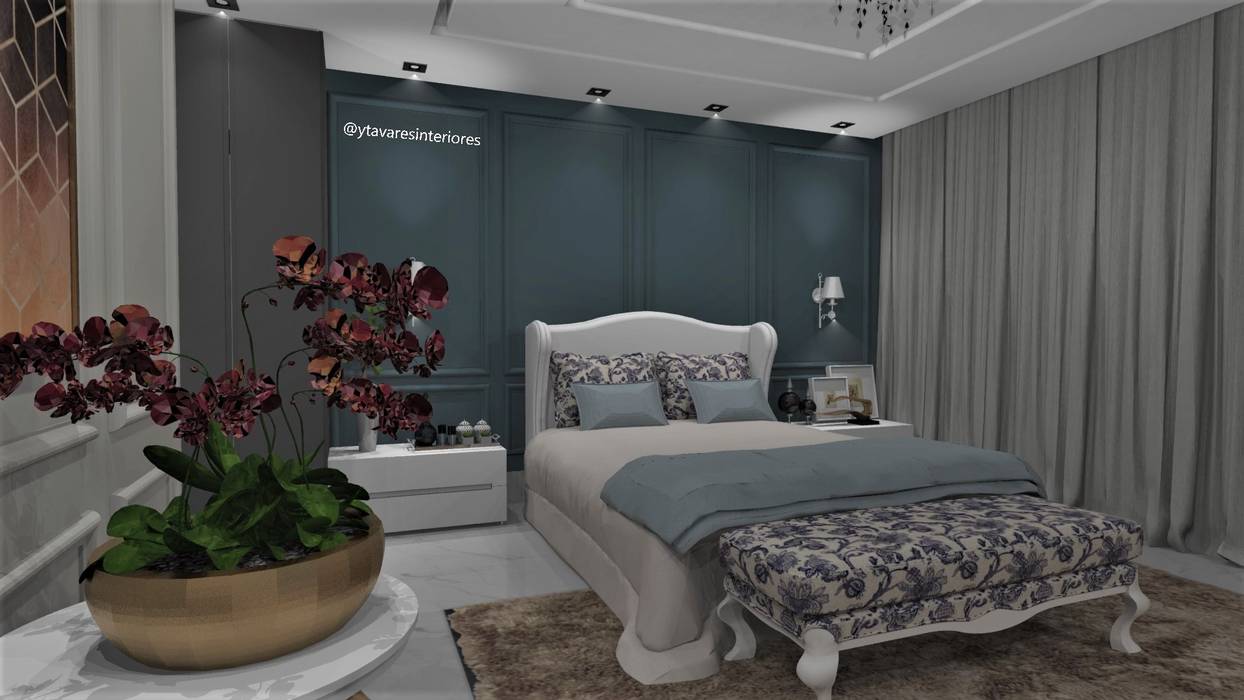 Dormitório do casal, Julian Tavares {interiores} Julian Tavares {interiores} Classic style bedroom MDF