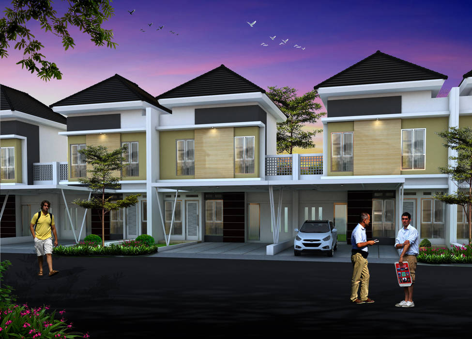 Rumah type 52 Ikhwan desain Rumah teras Batu Bata