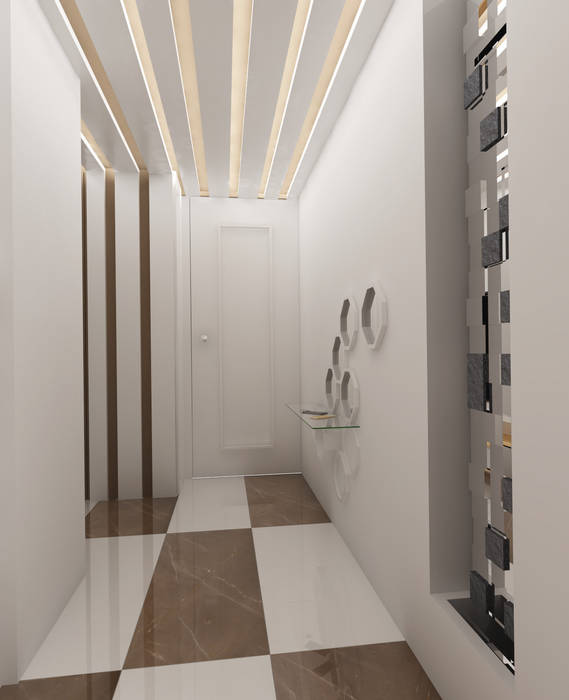 Pasillos y recibidores de estilo  por Angelourenzzo - Interior Design, Escandinavo   