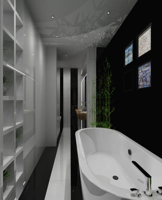 Baños de estilo  por Angelourenzzo - Interior Design , Escandinavo   