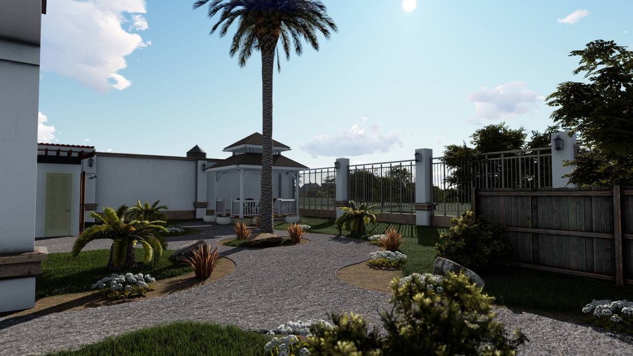 AC House., BUILD ARQUITECTURA BUILD ARQUITECTURA Colonial style garden