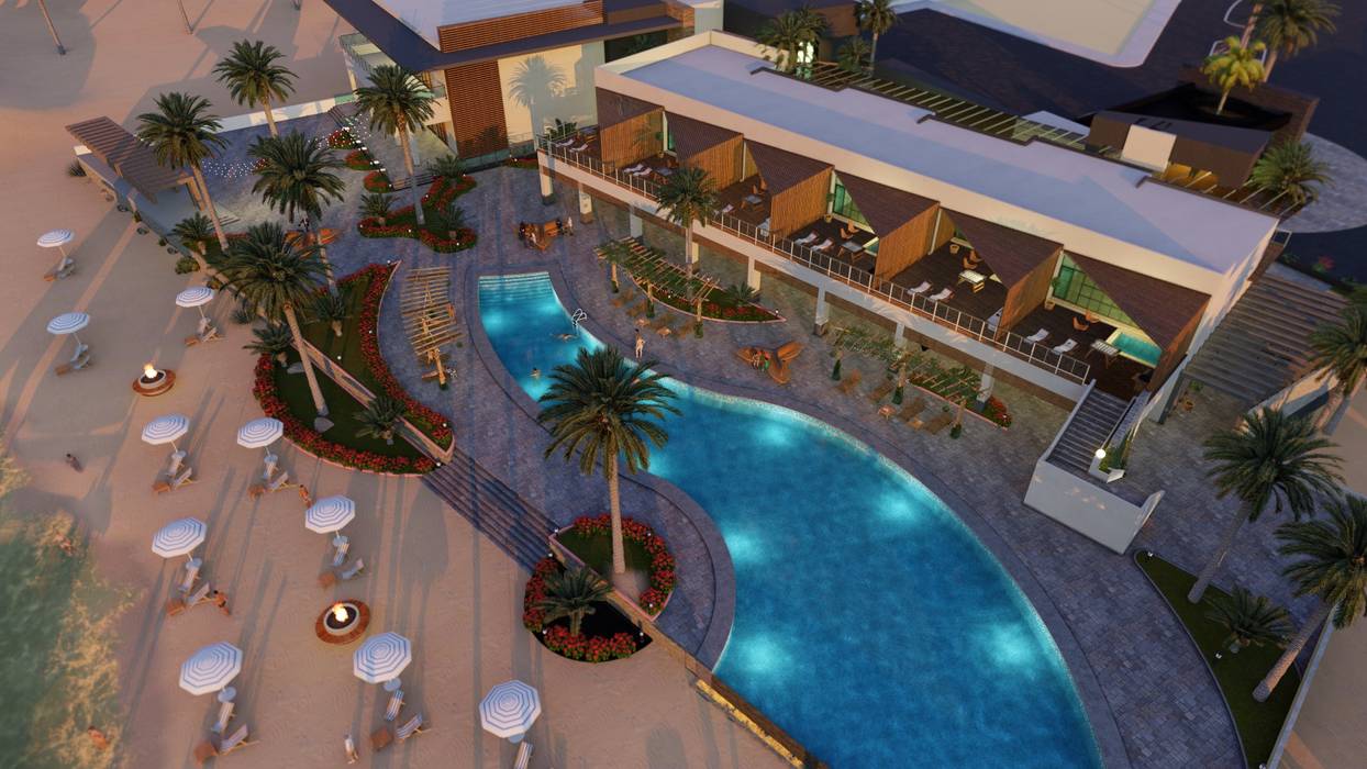 San Carlos Beach Club., BUILD ARQUITECTURA BUILD ARQUITECTURA مساحات تجارية صالة مناسبات