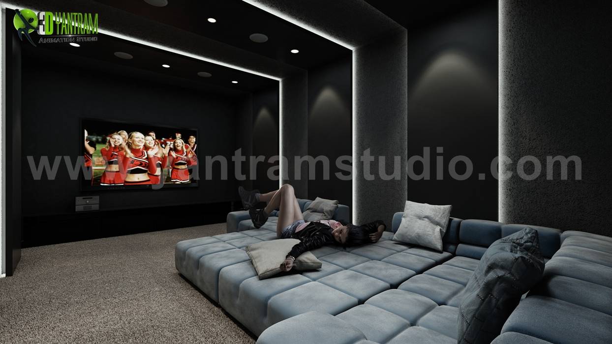  Home  theater  room design  ideas  by yantram architectural 