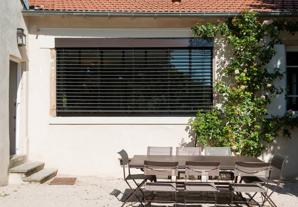 rénovation extérieur réHome Balcon, Veranda & Terrasse minimalistes terrasse