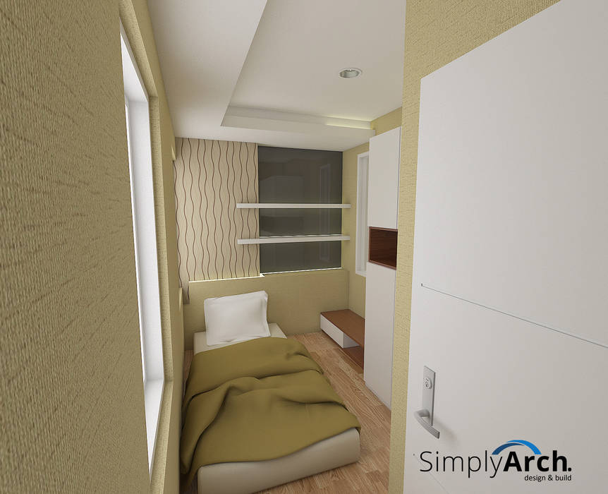 Compact Apartment @ Ayodya Tangerang, Simply Arch. Simply Arch. Kamar Tidur Minimalis