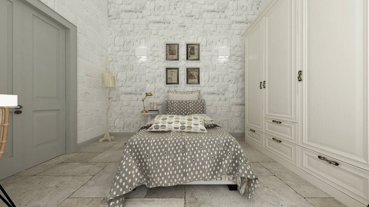 Apulia House AA, De Vivo Home Design De Vivo Home Design Rustic style bedroom