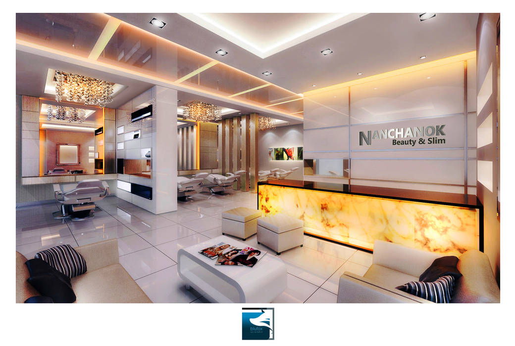 ฺฺInterior Design : Beauty & Slim Spa Blufox eco-solution Co., Ltd. พื้นที่เชิงพาณิชย์ clinic,spa,shop,interior,design,คลินิก