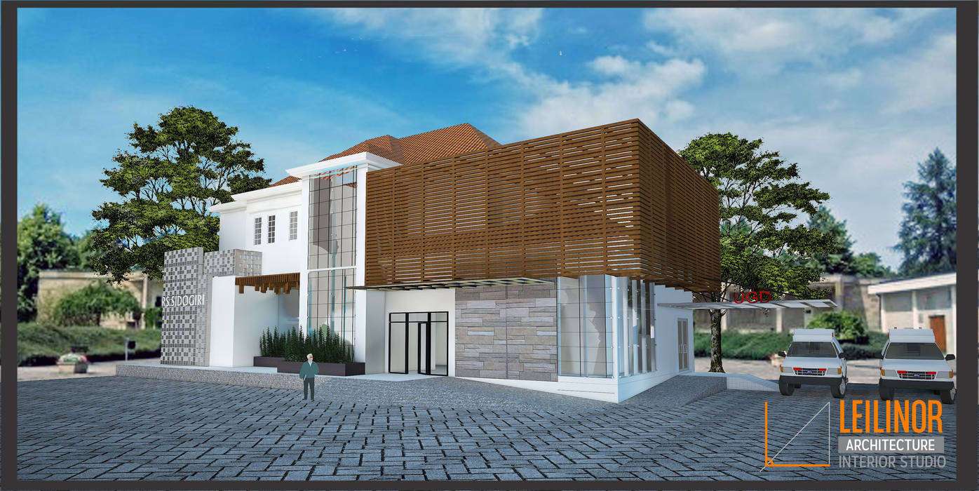 Medical Centre Exterior, CV Leilinor Architect CV Leilinor Architect Spazi commerciali Cliniche