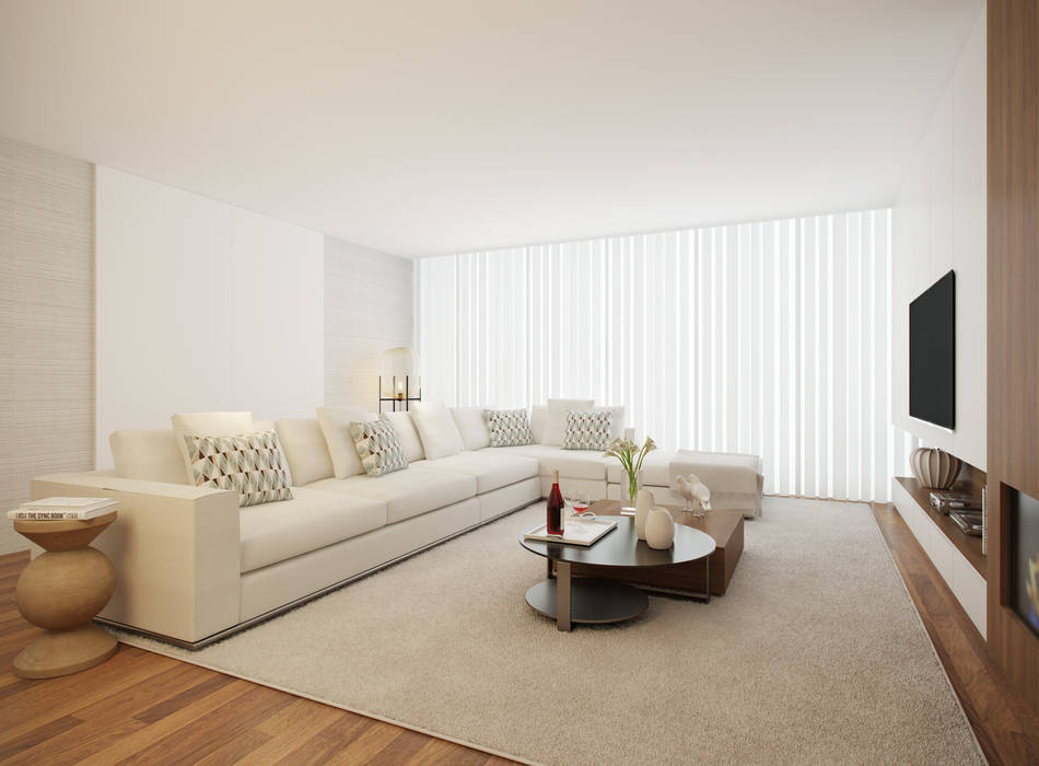 Home for Two, 411 - Design e Arquitectura de Interiores 411 - Design e Arquitectura de Interiores Modern Living Room