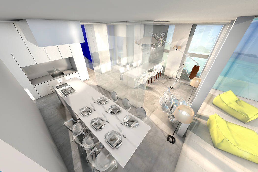 plan 3D by réhome, réHome réHome Salas de estilo moderno