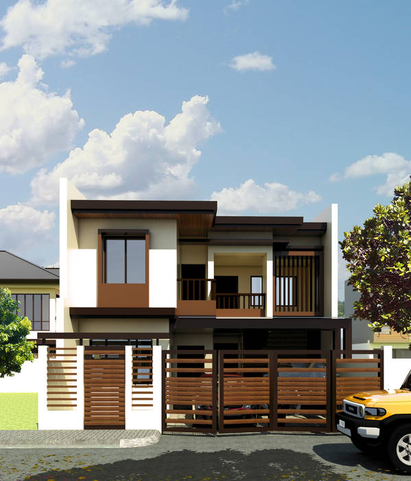 Two Storey Duplex Apartment MG Architecture Design Studio Multi-Family house