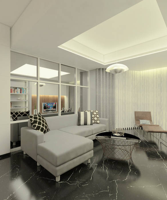 Project Apartemen Taman Anggrek, PT. Magnolia Adi Sentosa PT. Magnolia Adi Sentosa Modern Living Room