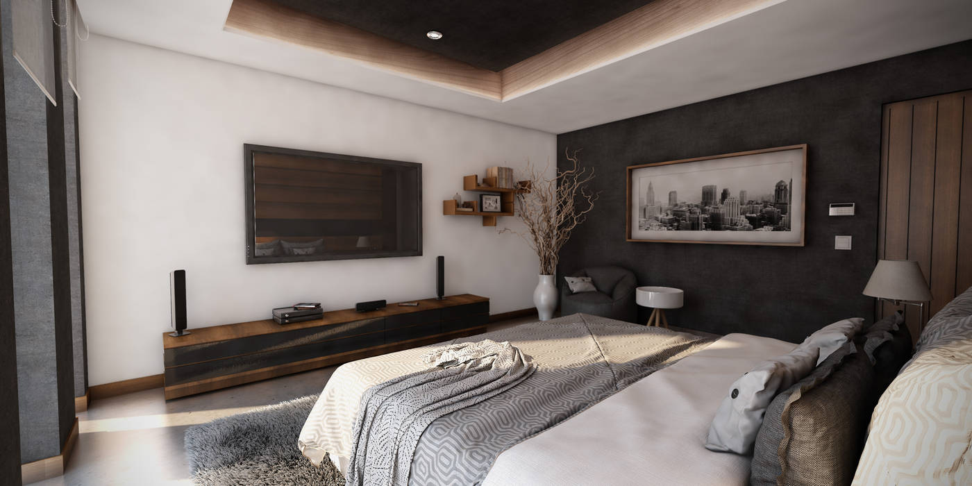 Torre Santa Fe, Stuen Arquitectos Stuen Arquitectos Bedroom لکڑی Wood effect