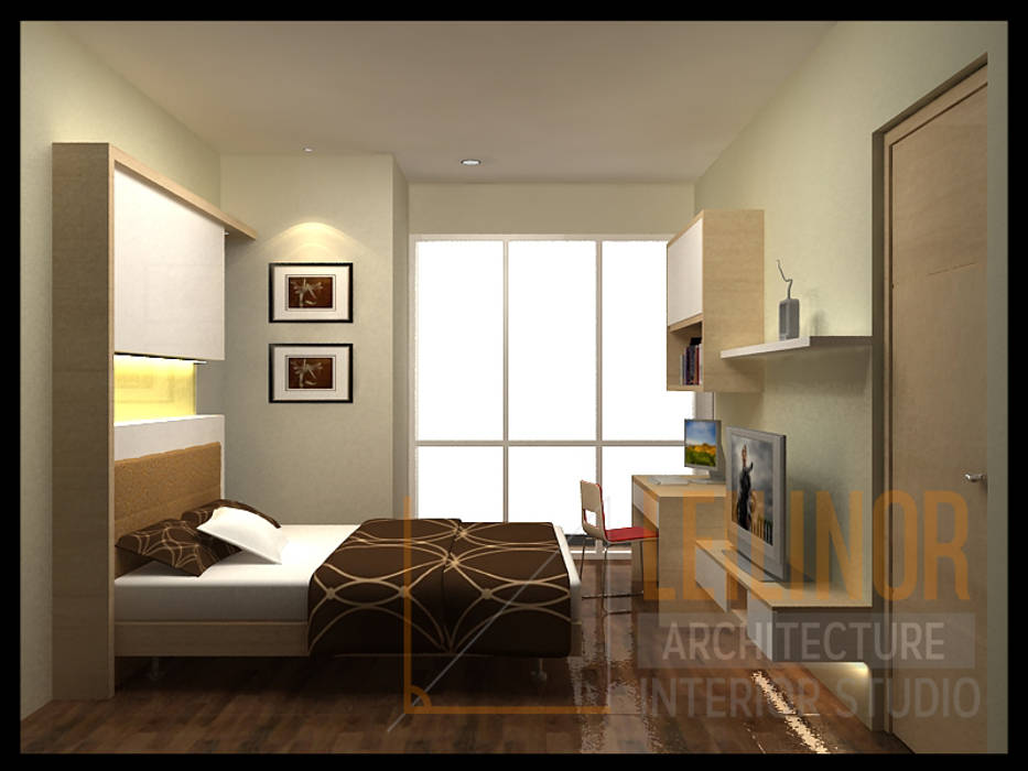 Modern Minimalist House, CV Leilinor Architect CV Leilinor Architect Kamar Tidur Minimalis