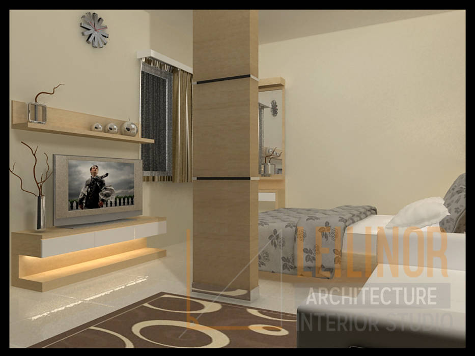 Modern Minimalist House, CV Leilinor Architect CV Leilinor Architect Minimalist bedroom