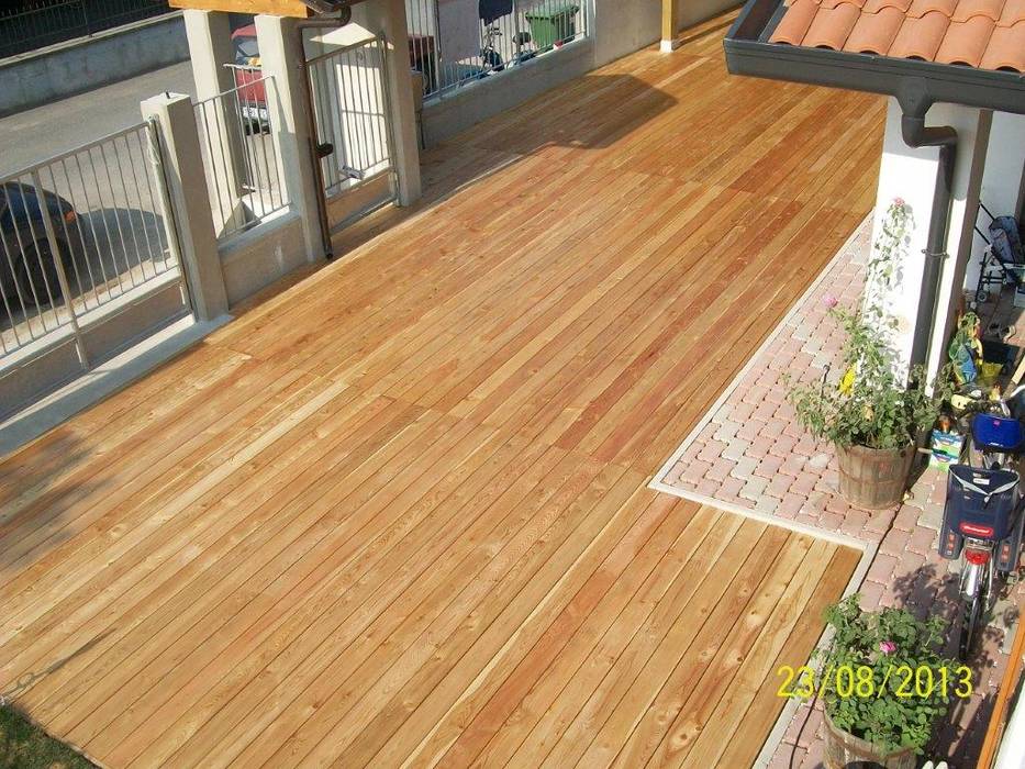 PAVIMENTI DA ESTERNO: DECKING E QUADROTTE, ONLYWOOD ONLYWOOD Planchers Bois Effet bois