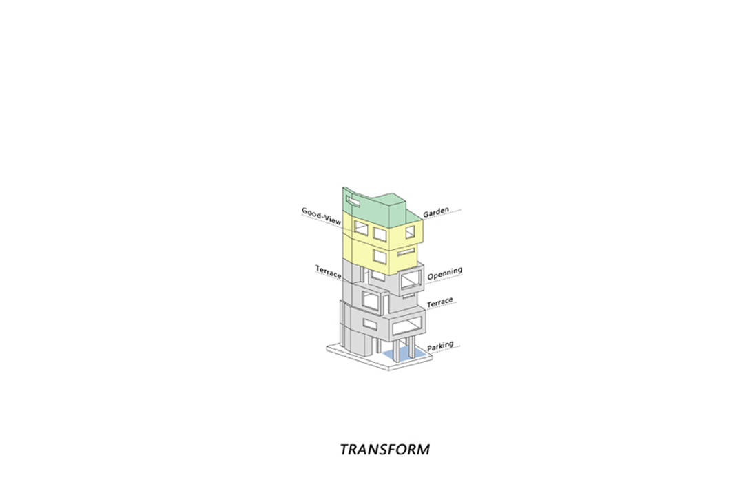 See-through Building 시스루 빌딩, HBA-rchitects HBA-rchitects Pavimento