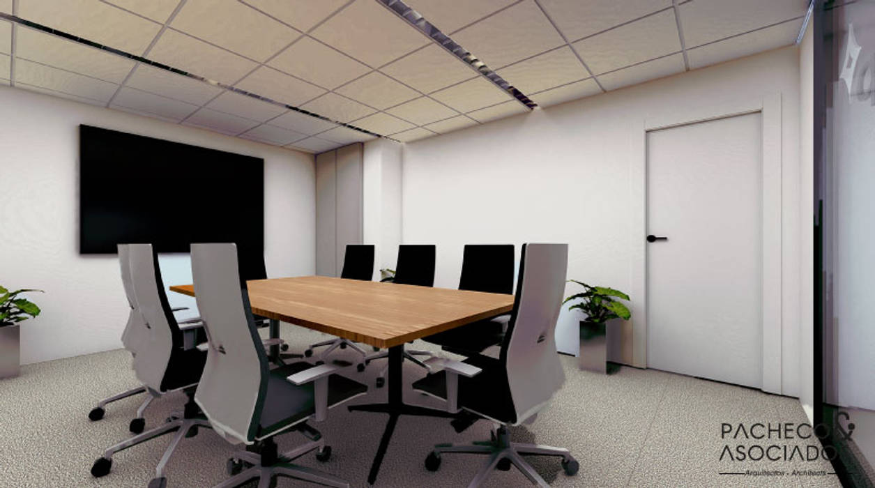 Meeting And Conference Room Minimalist Study Office By Pacheco